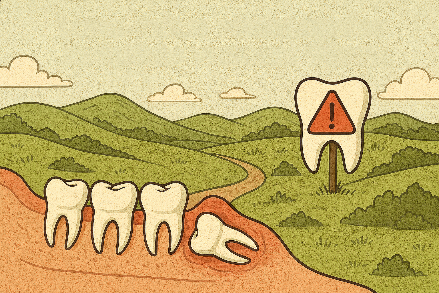 Featured image for Long-Term Problems of Retained Wisdom Teeth