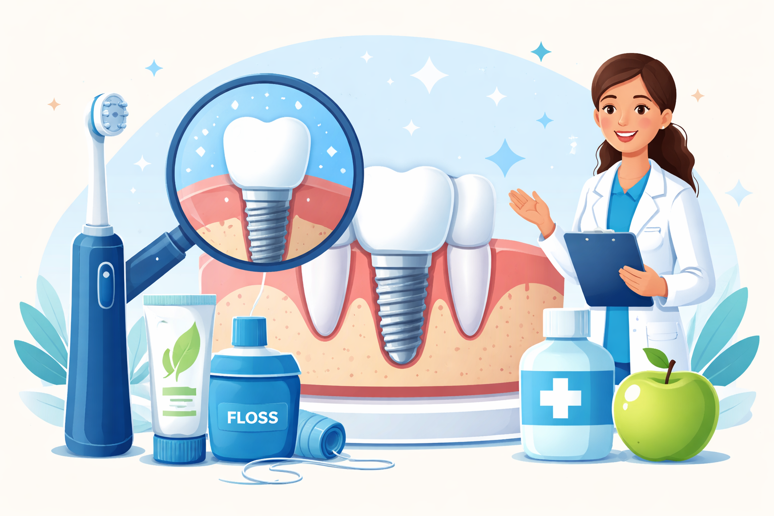 Long-Term Care Tips for Healthy Dental Implants